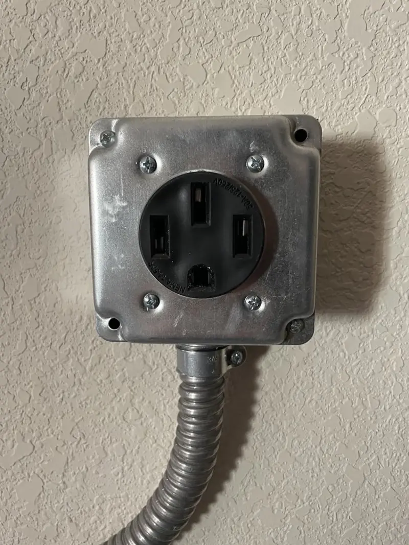 NEMA 14-50 outlet installed for Smart Home Electrical in Cleveland